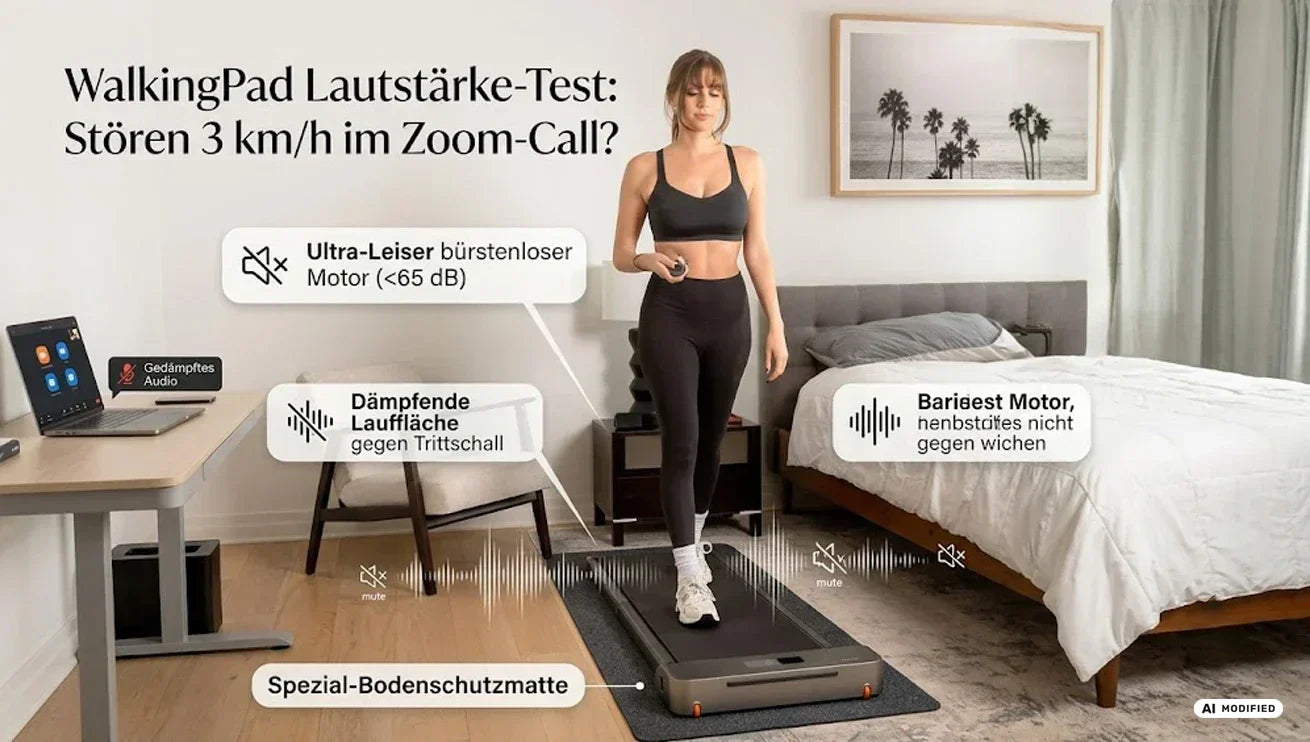 Schalldämmung-Hacks: Bringen Waschmaschinen-Matten unter dem WalkingPad wirklich etwas?