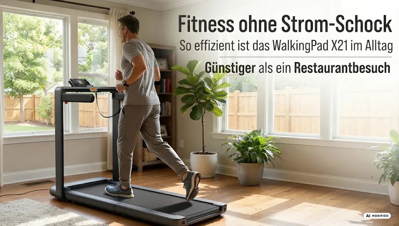 Stromverbrauch im Check: Was kosten 2 Stunden tägliches Training auf dem WalkingPad X214 wirklich?