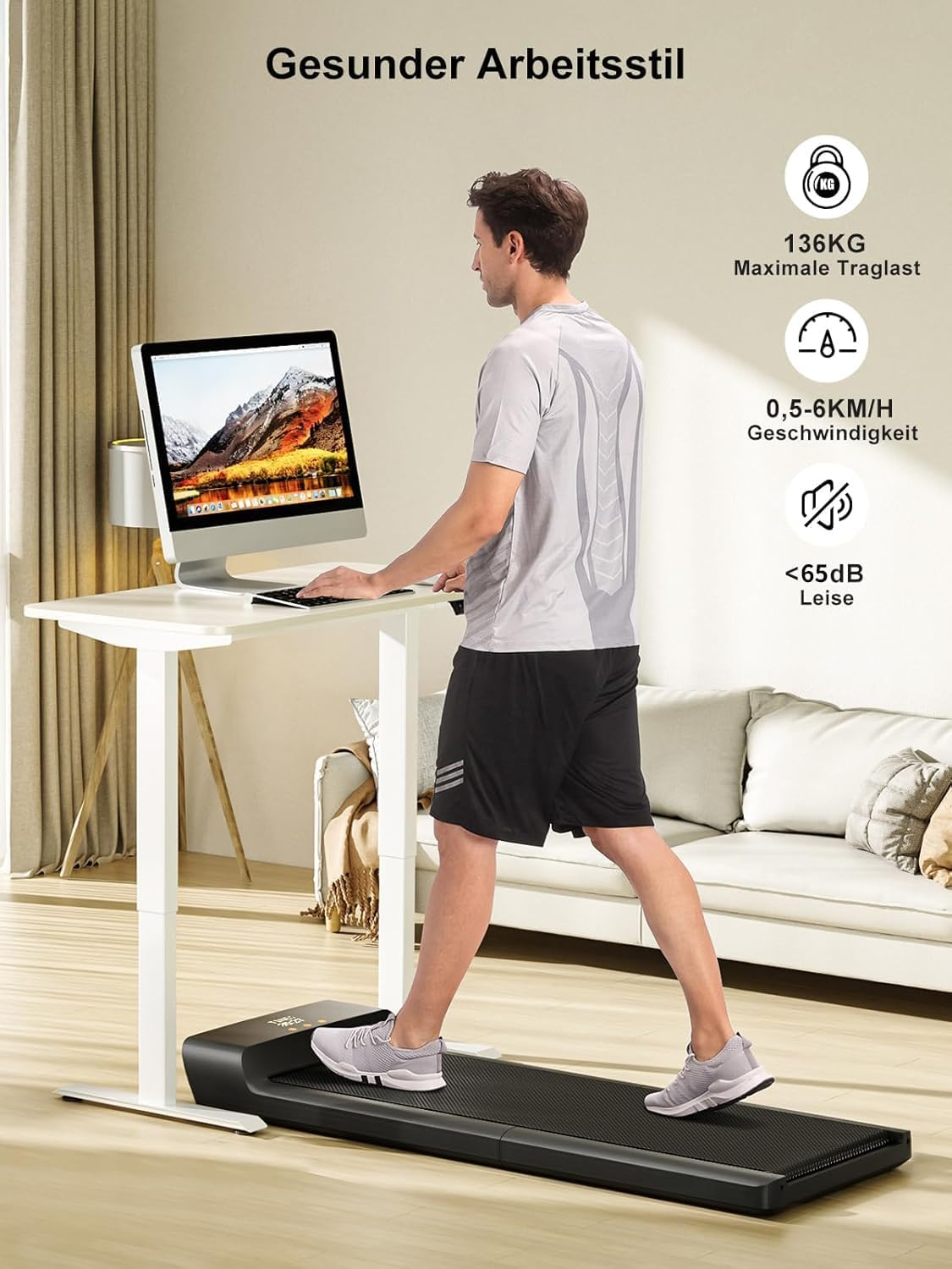 WalkingPad A1 Pro Klappbares Laufband Schreibtisch bis 136 kg