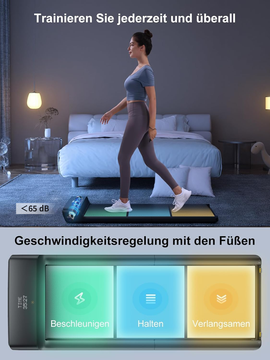 WalkingPad A1 Pro Klappbares Laufband Schreibtisch bis 136 kg