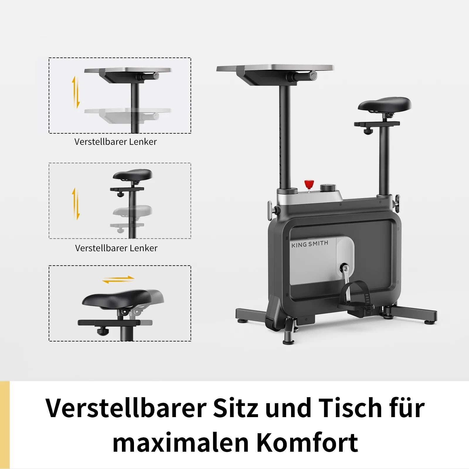 W1B Mini Heimtrainer für unter den Schreibtisch, bis 120 kg belastbar