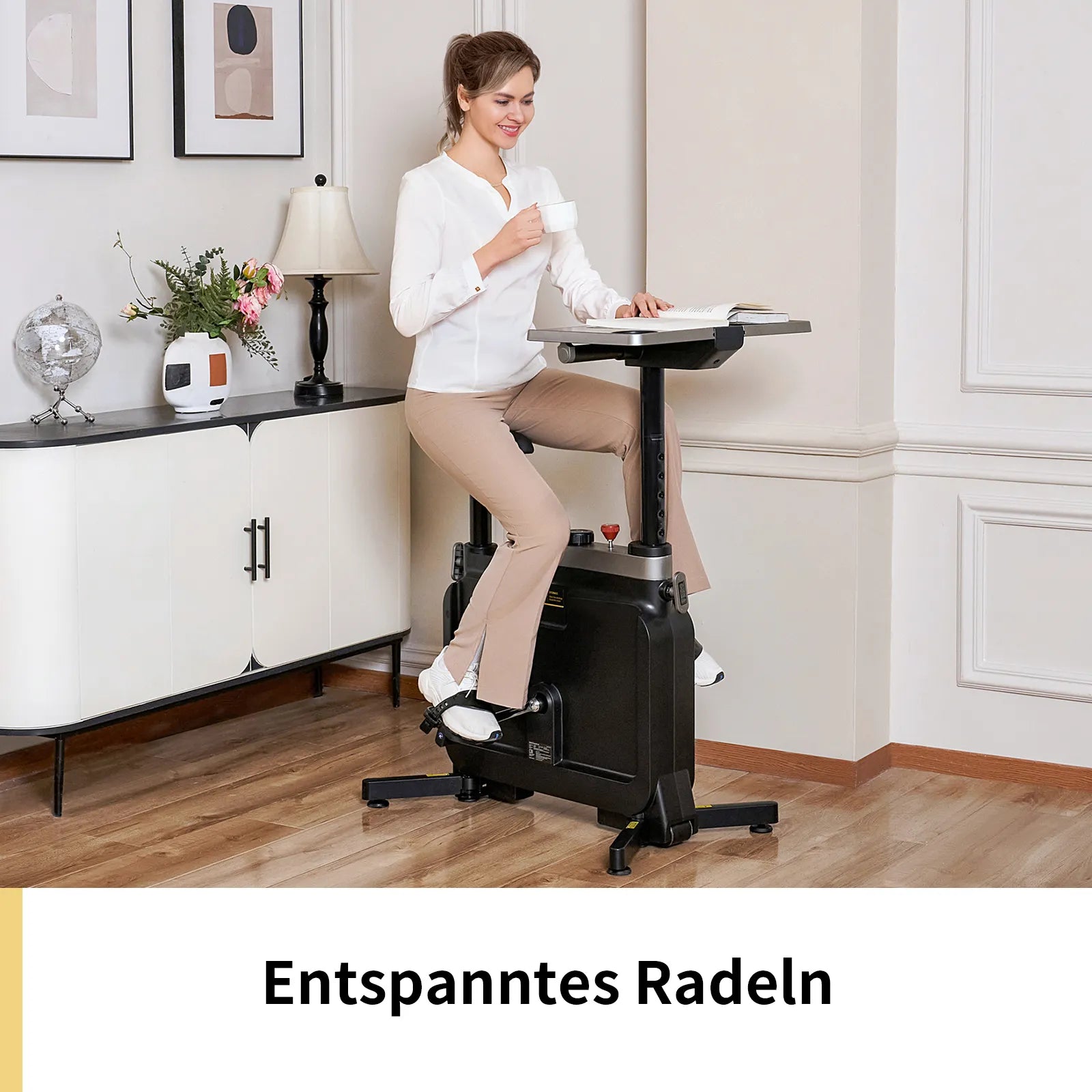 W1B Mini Heimtrainer für unter den Schreibtisch, bis 120 kg belastbar