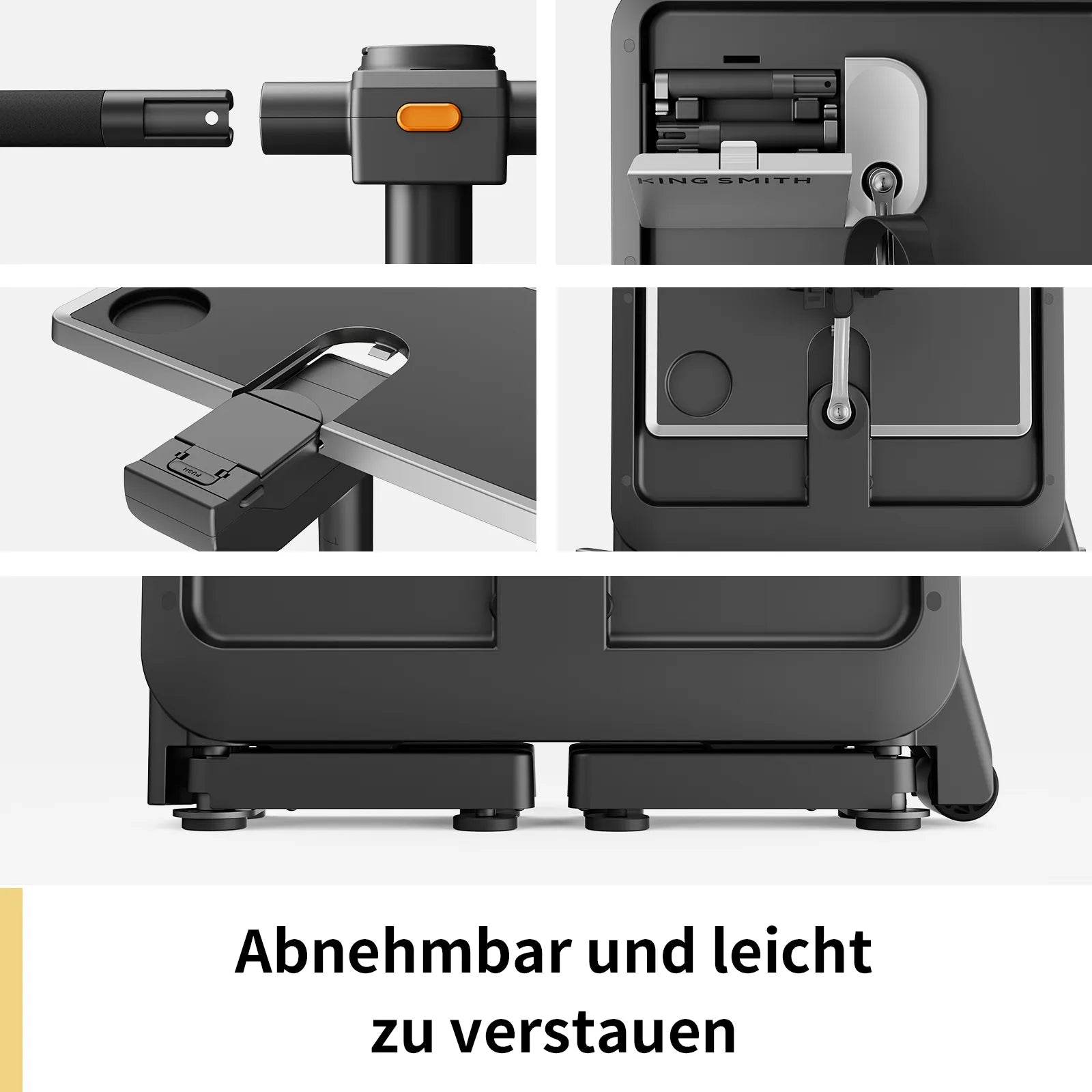 W1B Mini Heimtrainer für unter den Schreibtisch, bis 120 kg belastbar