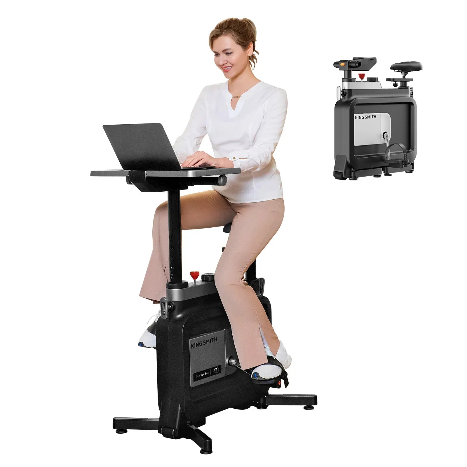 heimtrainer pedale verstellbar KingSmith W1B Faltbarer Heimtrainer für unter den Schreibtisch