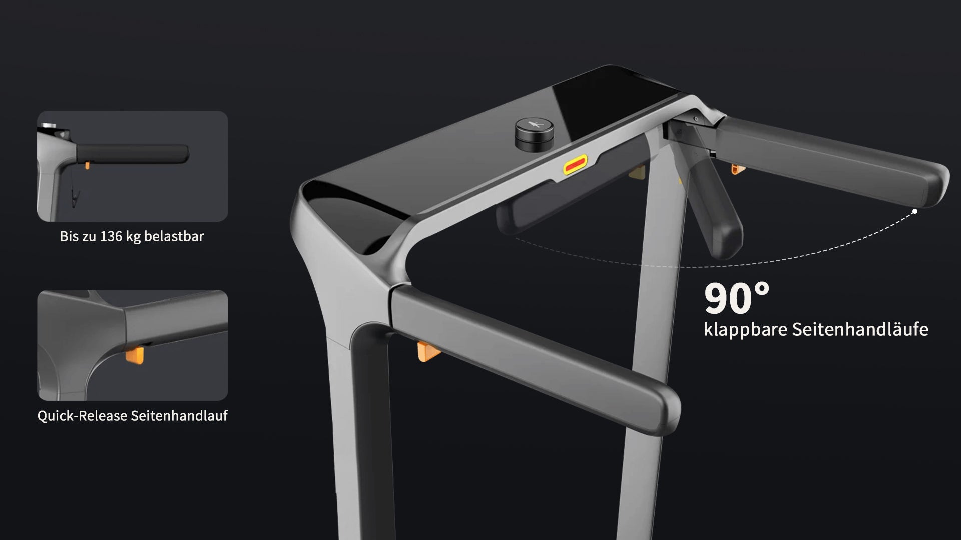 walking pad x218 Innovativer Handlauf