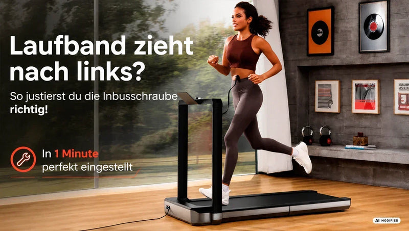 Laufband zieht nach links? So justierst du deine Laufmatte vor jedem Training perfekt!