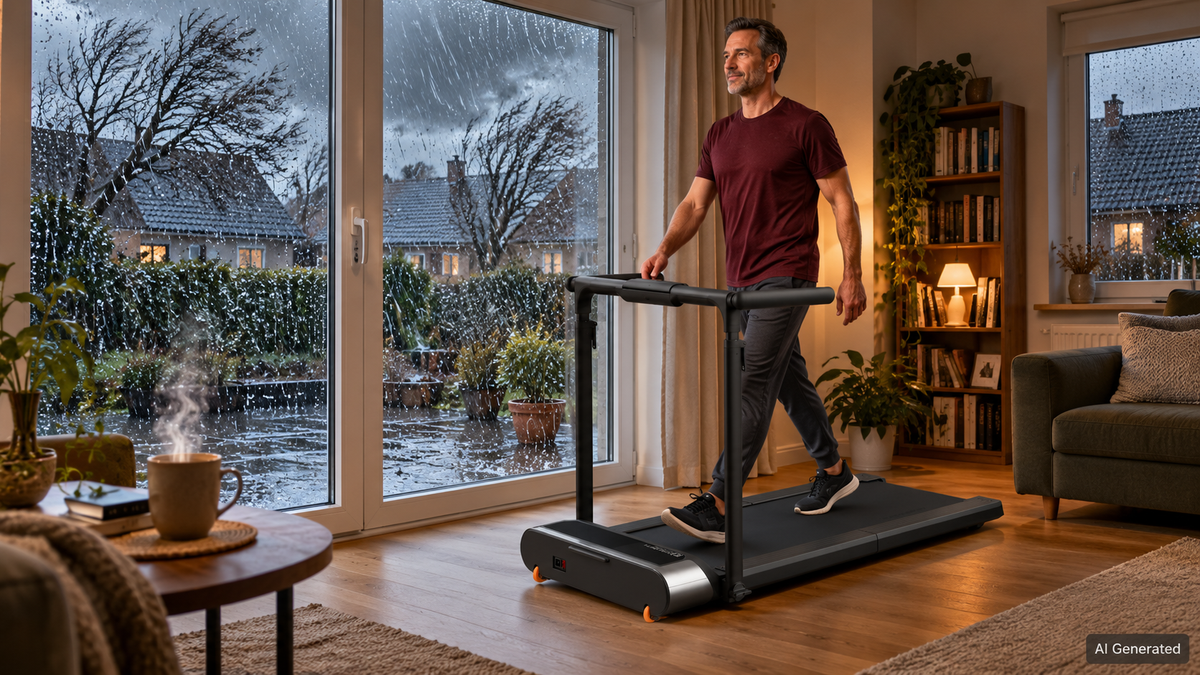 Draußen dunkel, drinnen aktiv: Mit dem WalkingPad R3 Hybrid+ durch Herbst und Winter