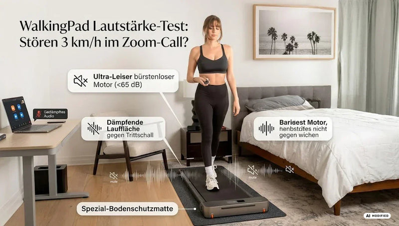 Schalldämmung-Hacks: Bringen Waschmaschinen-Matten unter dem WalkingPad wirklich etwas?