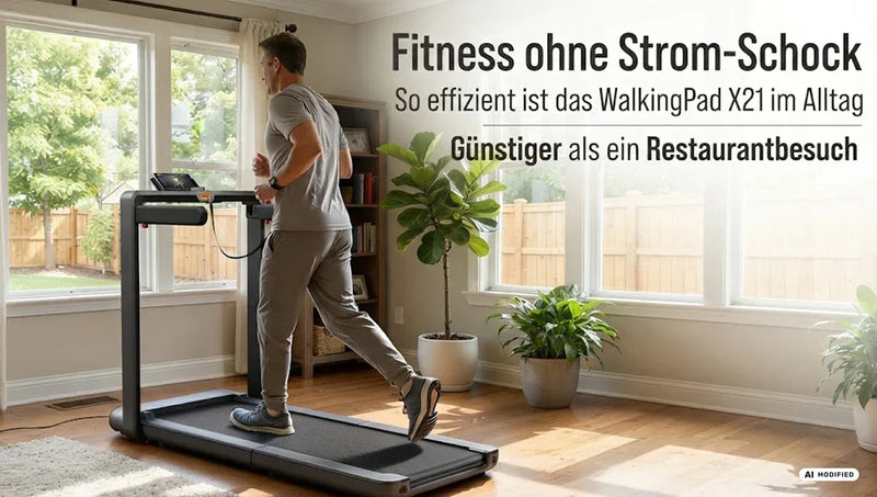 Stromverbrauch im Check: Was kosten 2 Stunden tägliches Training auf dem WalkingPad X214 wirklich?