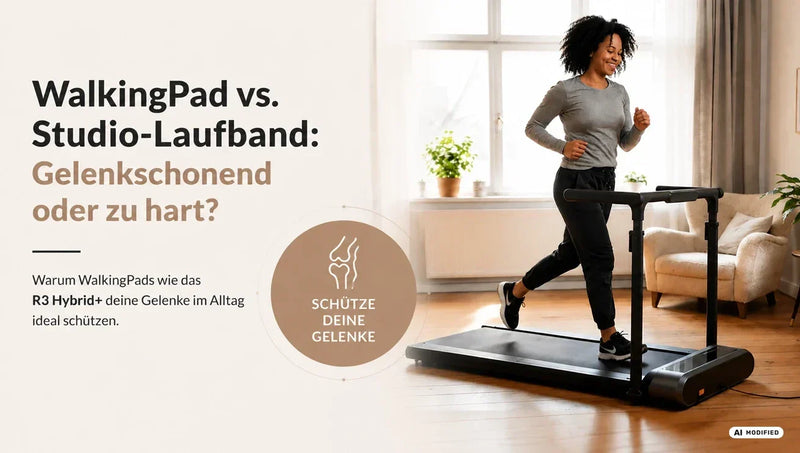 WalkingPad vs. Studio-Laufband: Gelenkschonend oder zu hart?