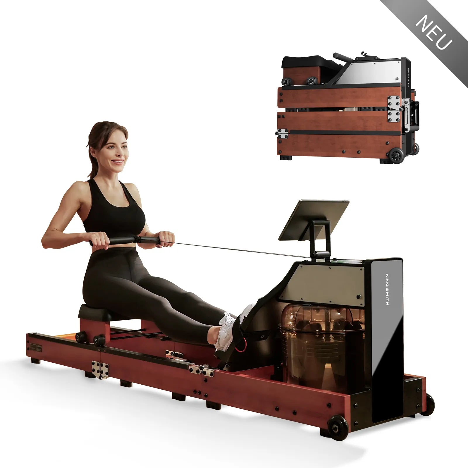 KingSmith WM10 Faltbares Rudergerät, Max 150 kg Belastbar