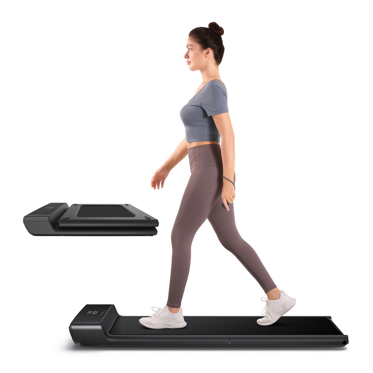 Das A1 Pro ist ein kompaktes, klappbares Laufband ohne Halterung, ideal für das Homeoffice. Mit der innovativen "Double-Fold"-Technologie und intelligenter Fußsteuerung passt es unter jeden Schreibtisch. Das leichte WalkingPad ermöglicht effizientes Training und steigert die Produktivität.
