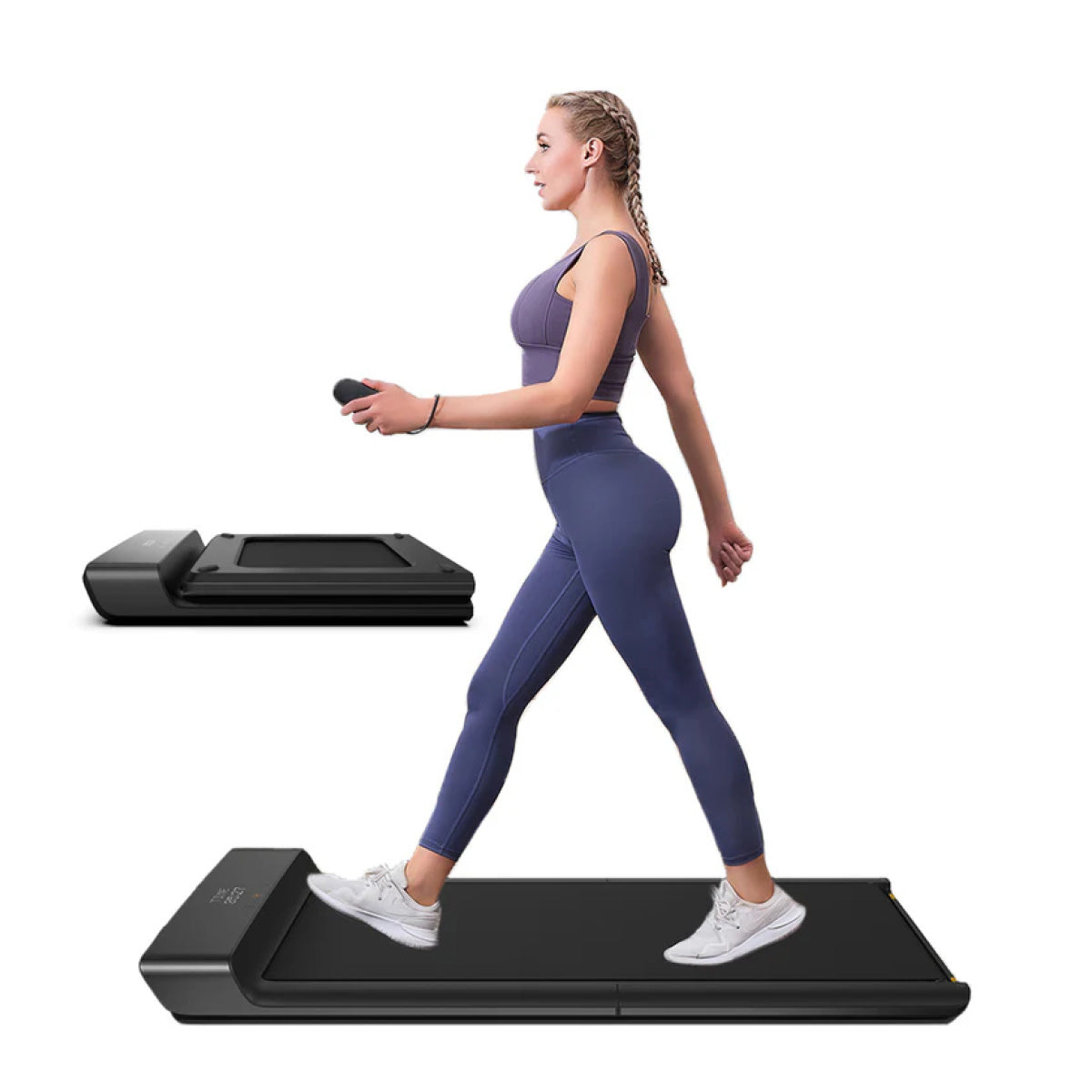Das A1 Pro ist ein kompaktes, klappbares Laufband ohne Halterung, ideal für das Homeoffice. Mit der innovativen "Double-Fold"-Technologie und intelligenter Fußsteuerung passt es unter jeden Schreibtisch. Das leichte WalkingPad ermöglicht effizientes Training und steigert die Produktivität.
