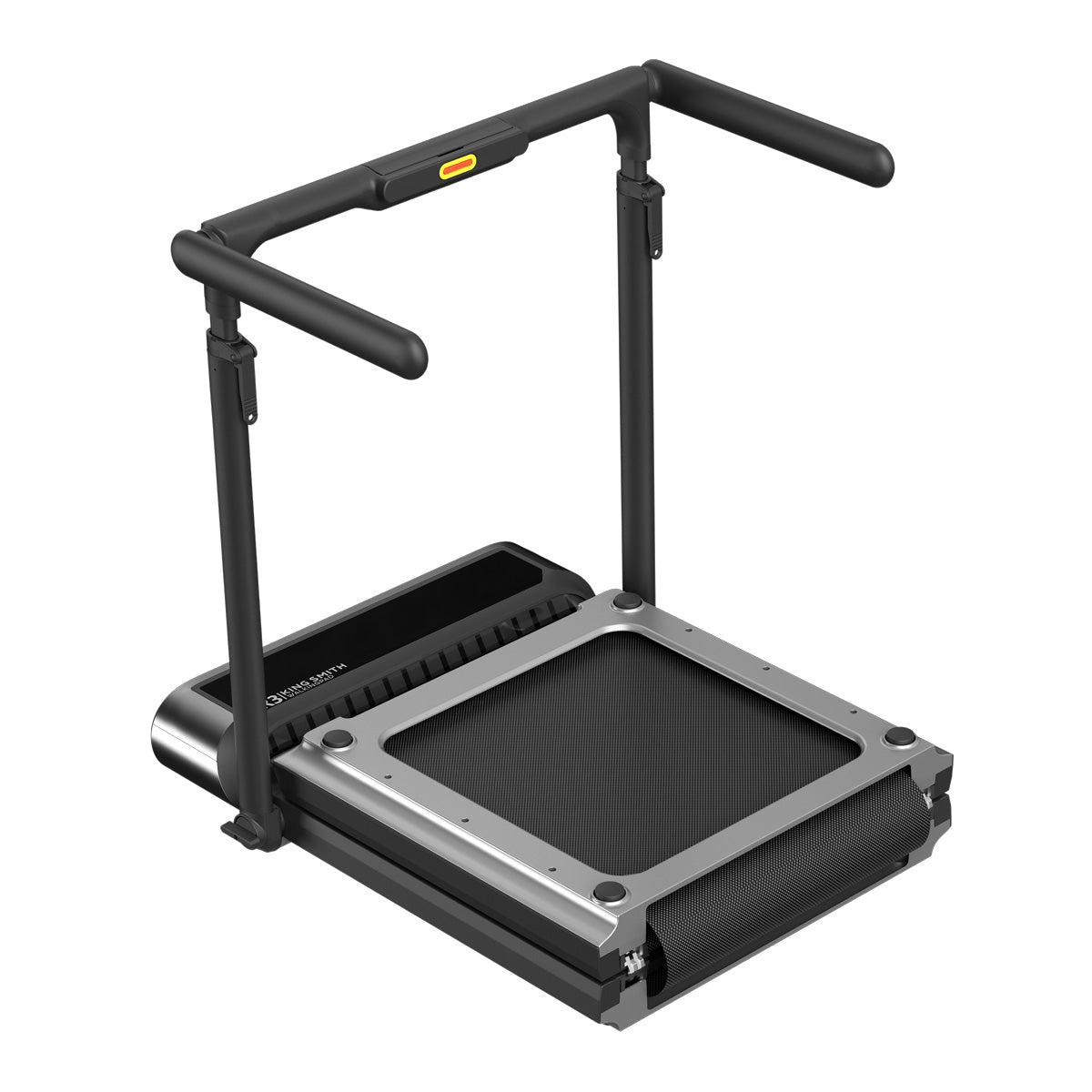 Das WalkingPad R3 Hybrid+ von KingSmith kombiniert Innovation und Funktionalität in einem kompakten, faltbaren Design. Mit einer maximalen Geschwindigkeit von 12 km/h eignet es sich sowohl für entspannte Spaziergänge als auch für intensives Joggen. Dank der intelligenten Fußsensorsteuerung passt das Laufband die Geschwindigkeit automatisch an Ihre Bewegung an. Der ultra-leise, bürstenlose Motor sorgt für ein ruhiges Training. Ideal für kleine Räume, lässt sich das R3 Hybrid+ schnell zusammenklappen und prob